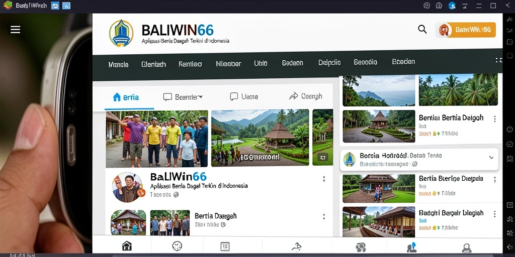 Antarmuka aplikasi BALIWIN66 yang informatif dan menarik.