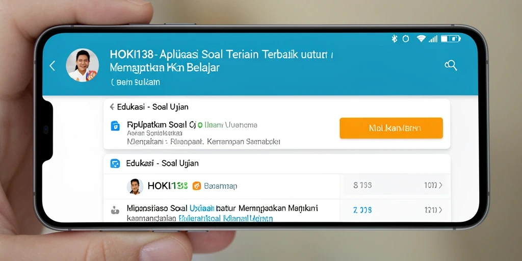 Antarmuka aplikasi HOKI138 yang interaktif dan mudah digunakan untuk soal ujian.