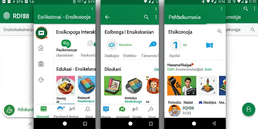 Antarmuka aplikasi RDI88 yang ramah pengguna.