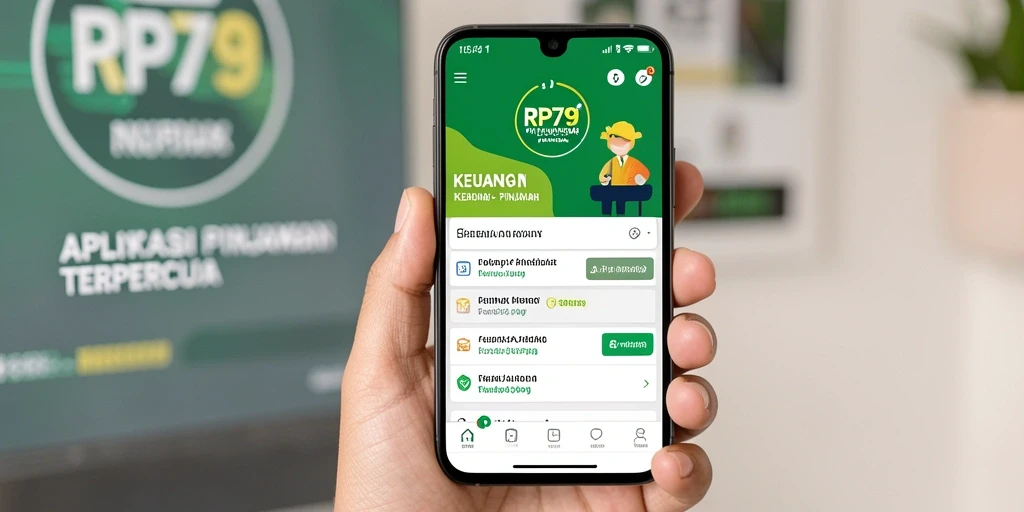 Tampilan antarmuka RP79 yang modern dan intuitif untuk pengajuan pinjaman.
