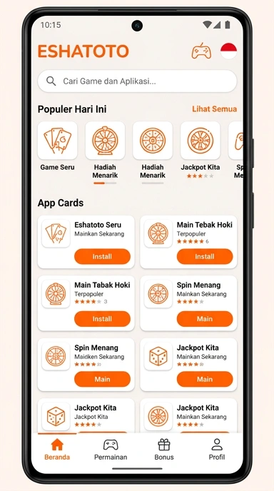 Aplikasi Populer & Kanal Uji Terbaik | eshatoto